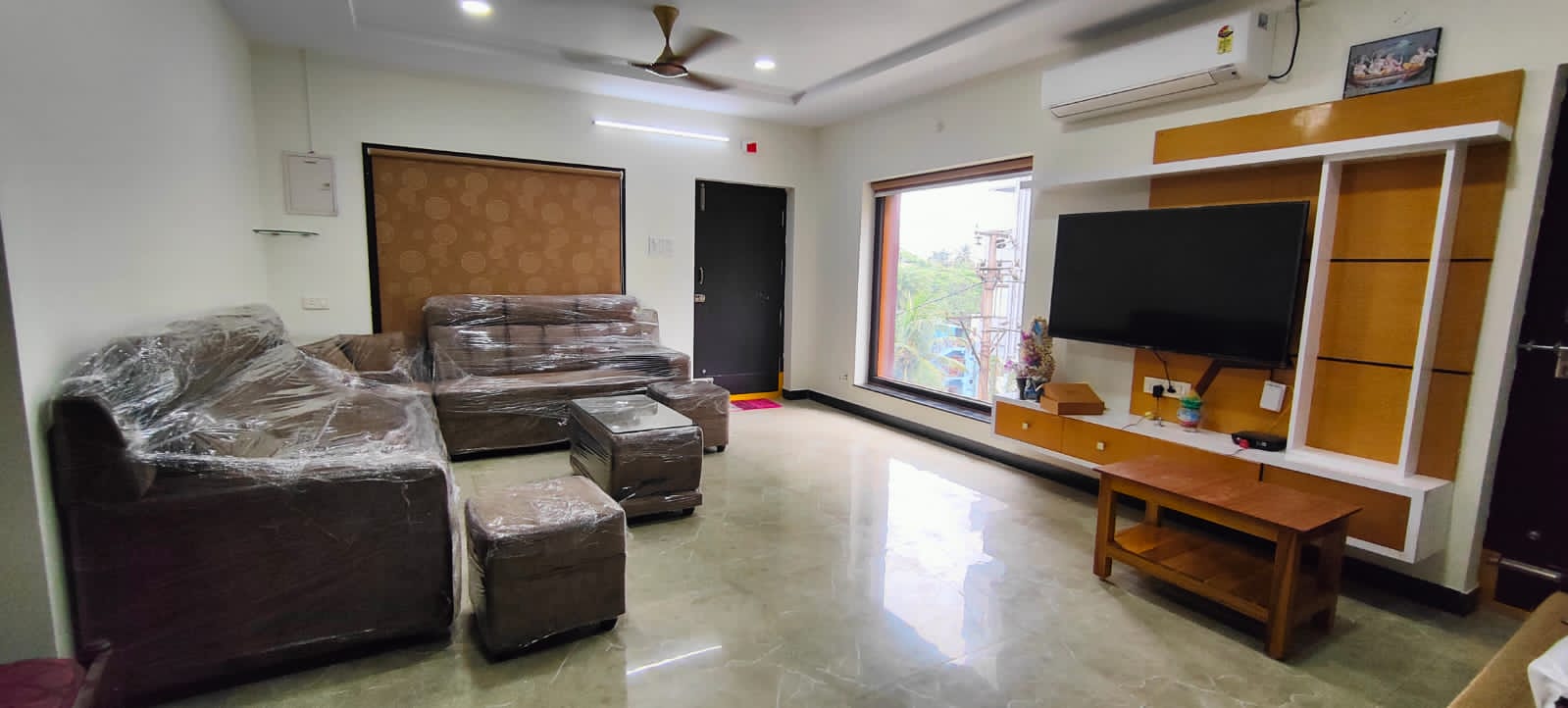 Living Hall at Magnolia Villa, luxury service apartments in Visakhapatnam