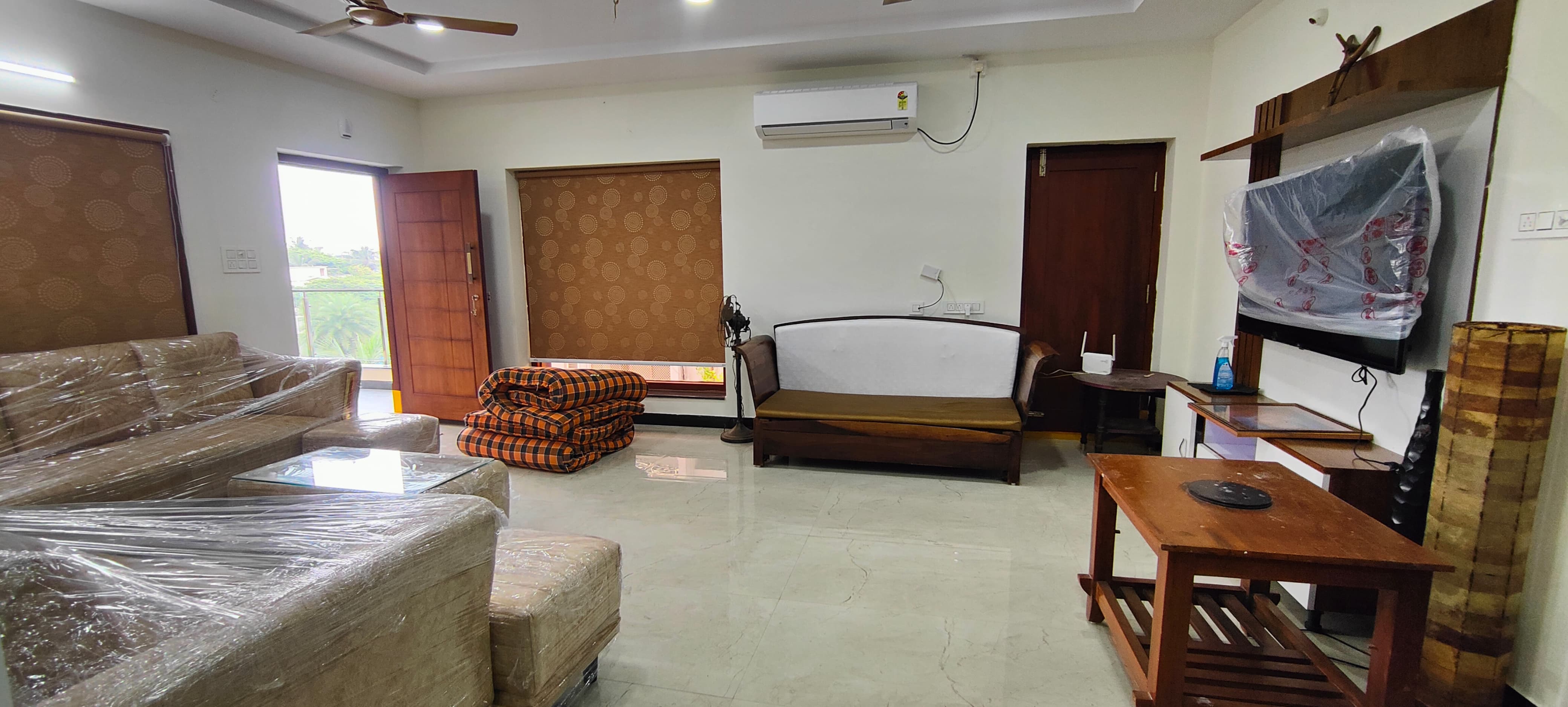 Living Hall at Magnolia Villa, luxury service apartments in Visakhapatnam