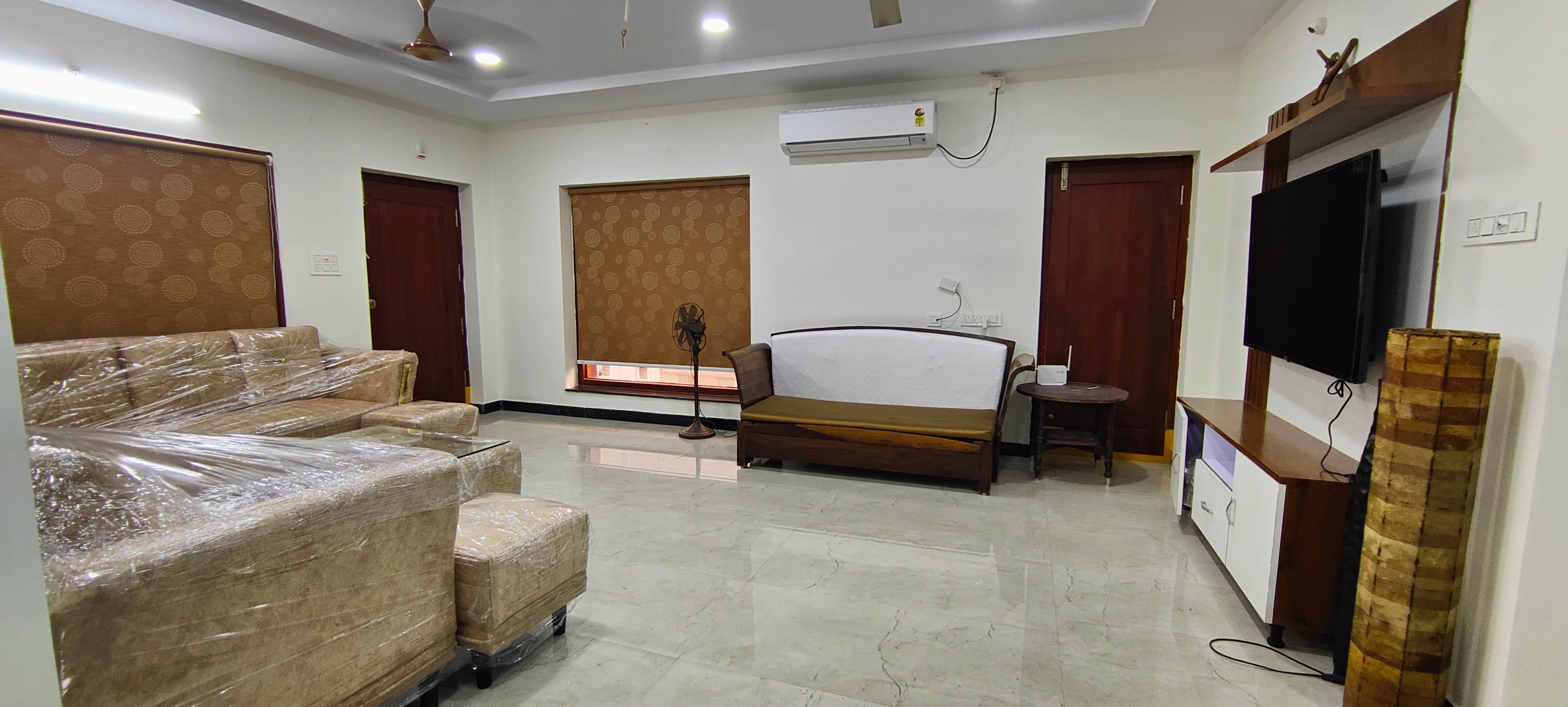 Living Hall at Magnolia Villa, luxury service apartments in Visakhapatnam