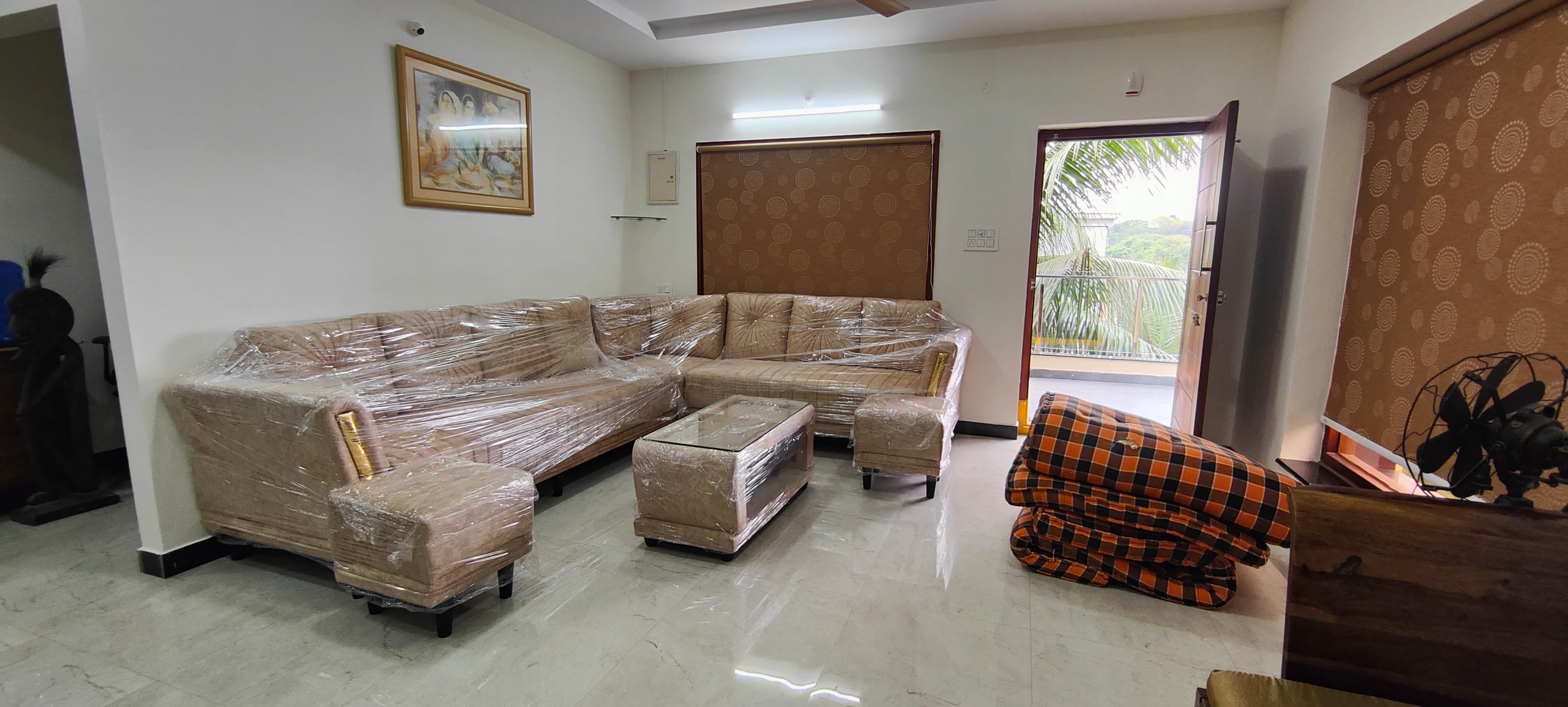 Living Hall at Magnolia Villa, luxury service apartments in Visakhapatnam