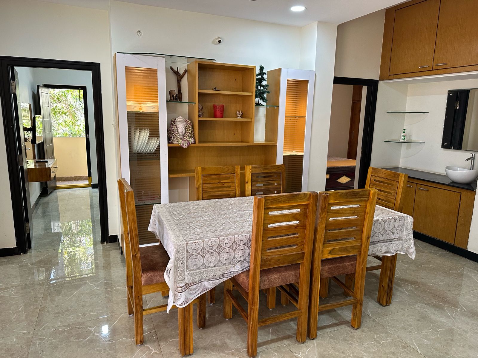 Kitchen & Dining at Magnolia Villa, luxury service apartments in Visakhapatnam